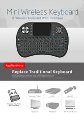 Wireless Mini Keyboard with Touchpad